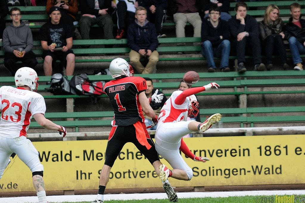 Solingen Paladins vs. Gelsenkirchen Devils  - 28.04.2013 Solingen Paladins vs. Gelsenkirchen Devils (27:14) 