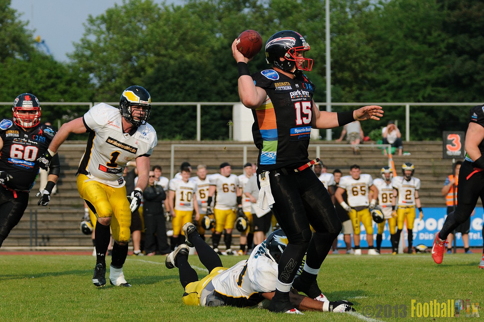 Düsseldorf Panther	vs. Berlin Adler  - 08.06.2013 GFL Nord: Düsseldorf Panther vs. Berlin Adler (10:27)