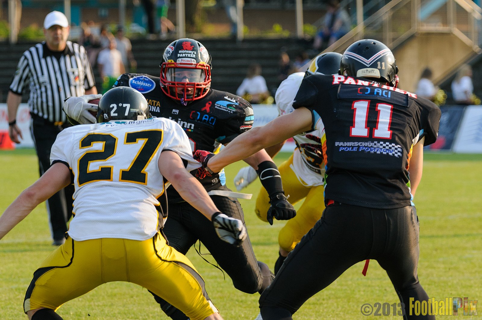 Düsseldorf Panther	vs. Berlin Adler  - 08.06.2013 GFL Nord: Düsseldorf Panther vs. Berlin Adler (10:27)