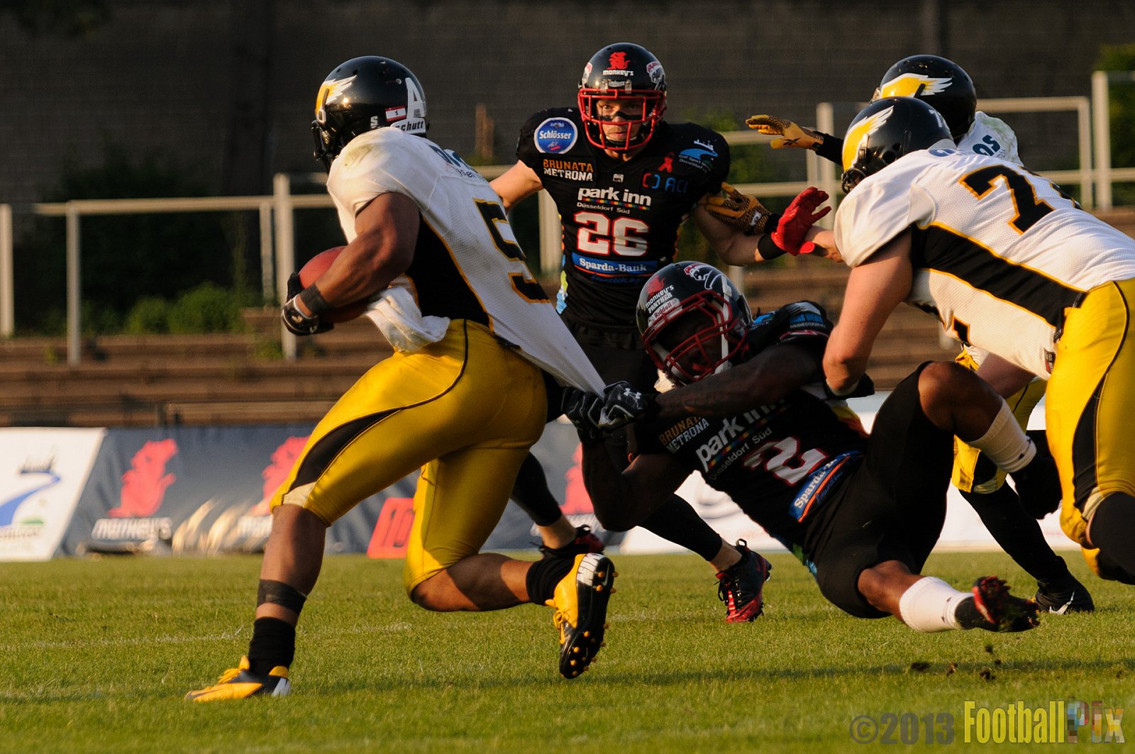 Düsseldorf Panther	vs. Berlin Adler  - 08.06.2013 GFL Nord: Düsseldorf Panther vs. Berlin Adler (10:27)