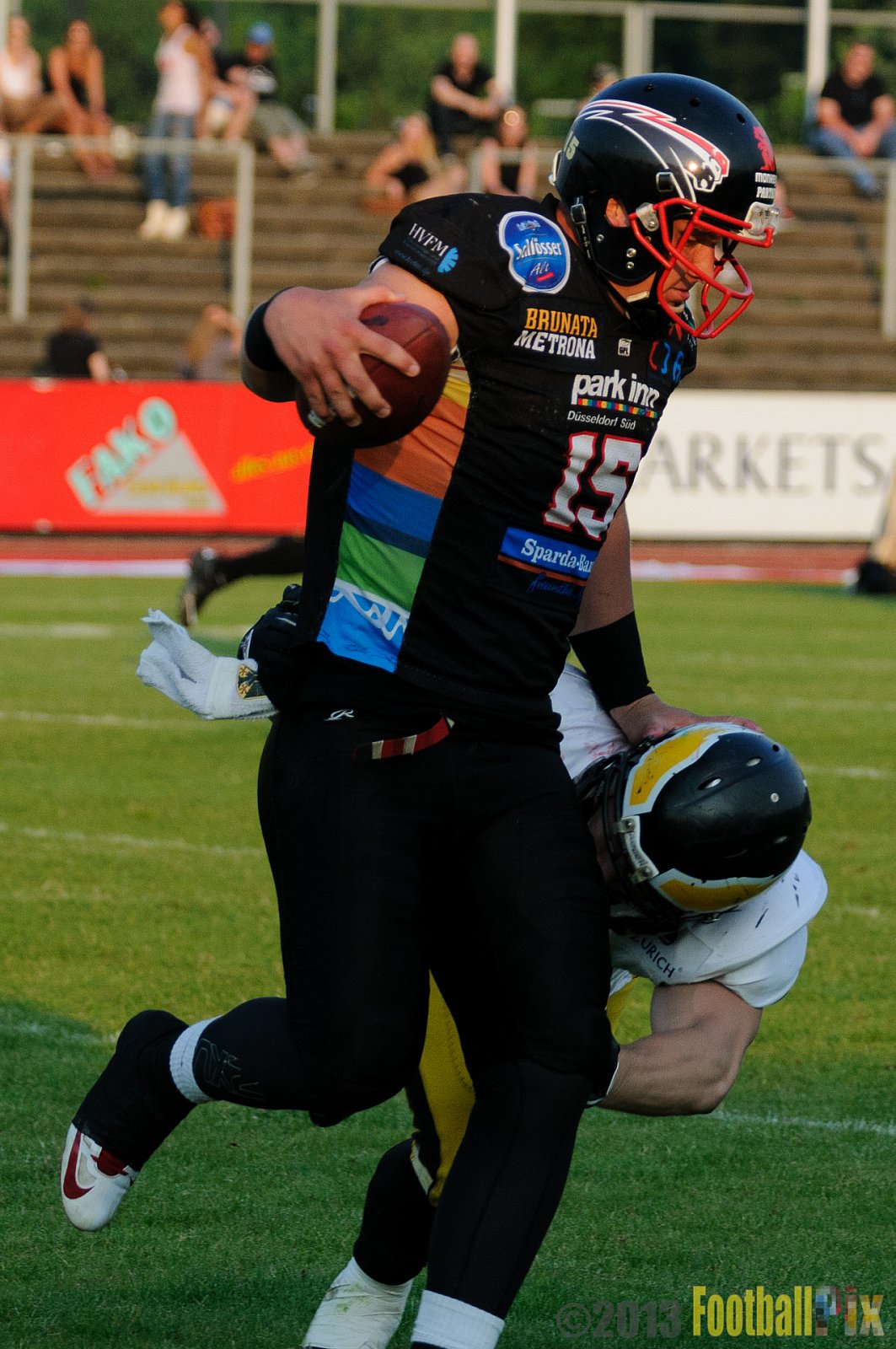 Düsseldorf Panther	vs. Berlin Adler  - 08.06.2013 GFL Nord: Düsseldorf Panther vs. Berlin Adler (10:27)