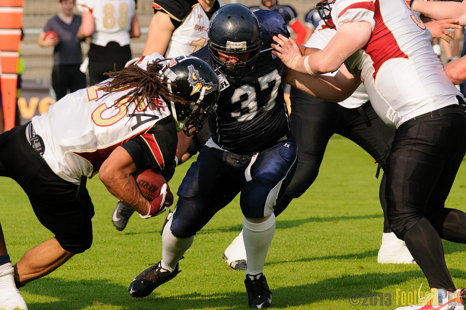 Cologne Falcons vs. Hamburg Blue Devils - 06.07.2013 GFL Nord: Cologne Falcons vs. Hamburg Blue Devils (14:42) 