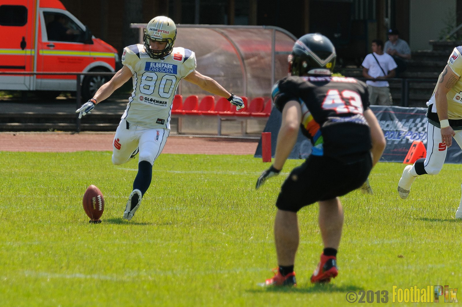 Düsseldorf Panther vs. Dresden Monarchs - 07.07.2013 GFL Nord: Düsseldorf Panther vs. Dresden Monarchs (14:42) 