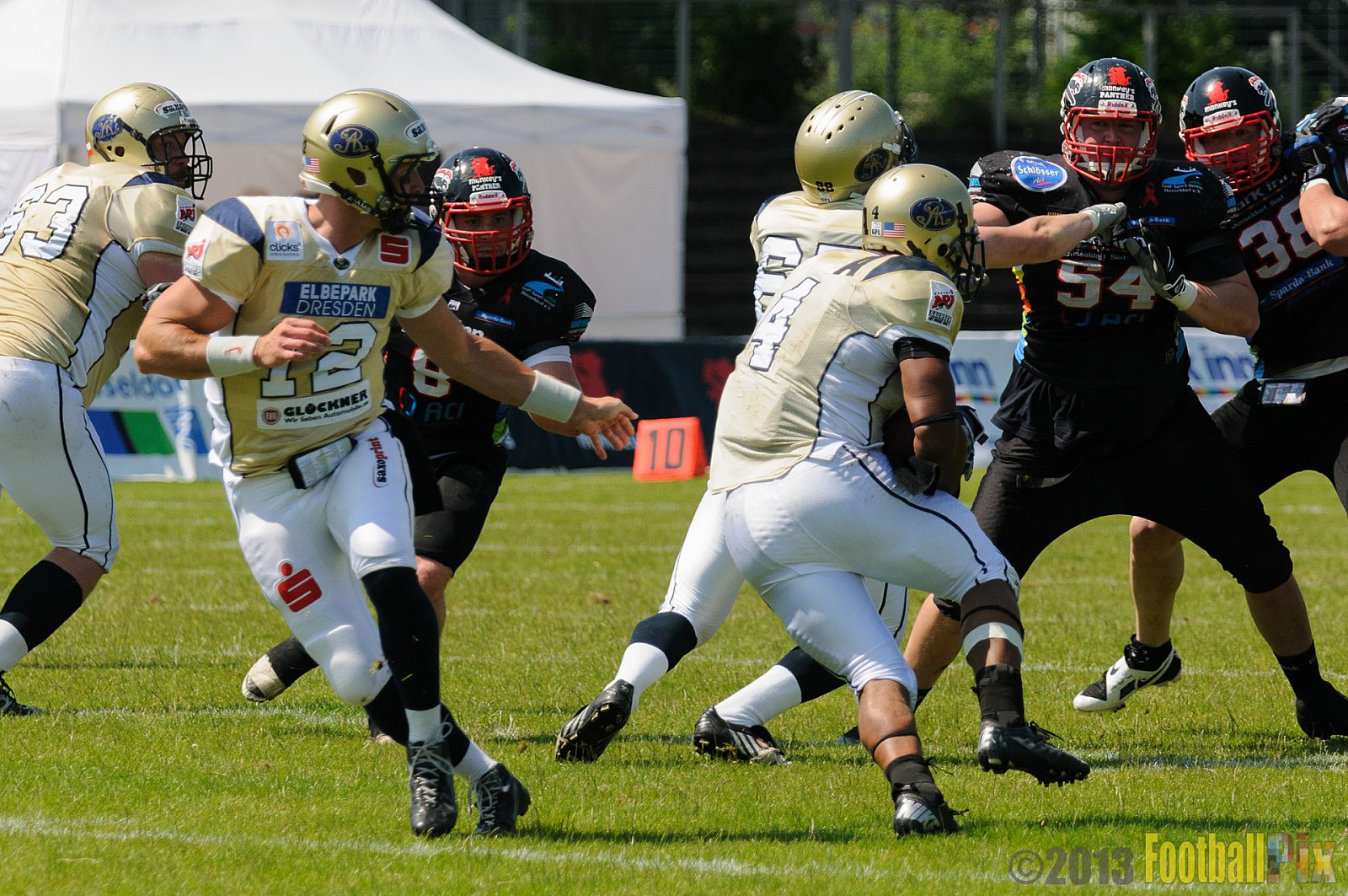 Düsseldorf Panther vs. Dresden Monarchs - 07.07.2013 GFL Nord: Düsseldorf Panther vs. Dresden Monarchs (14:42) 