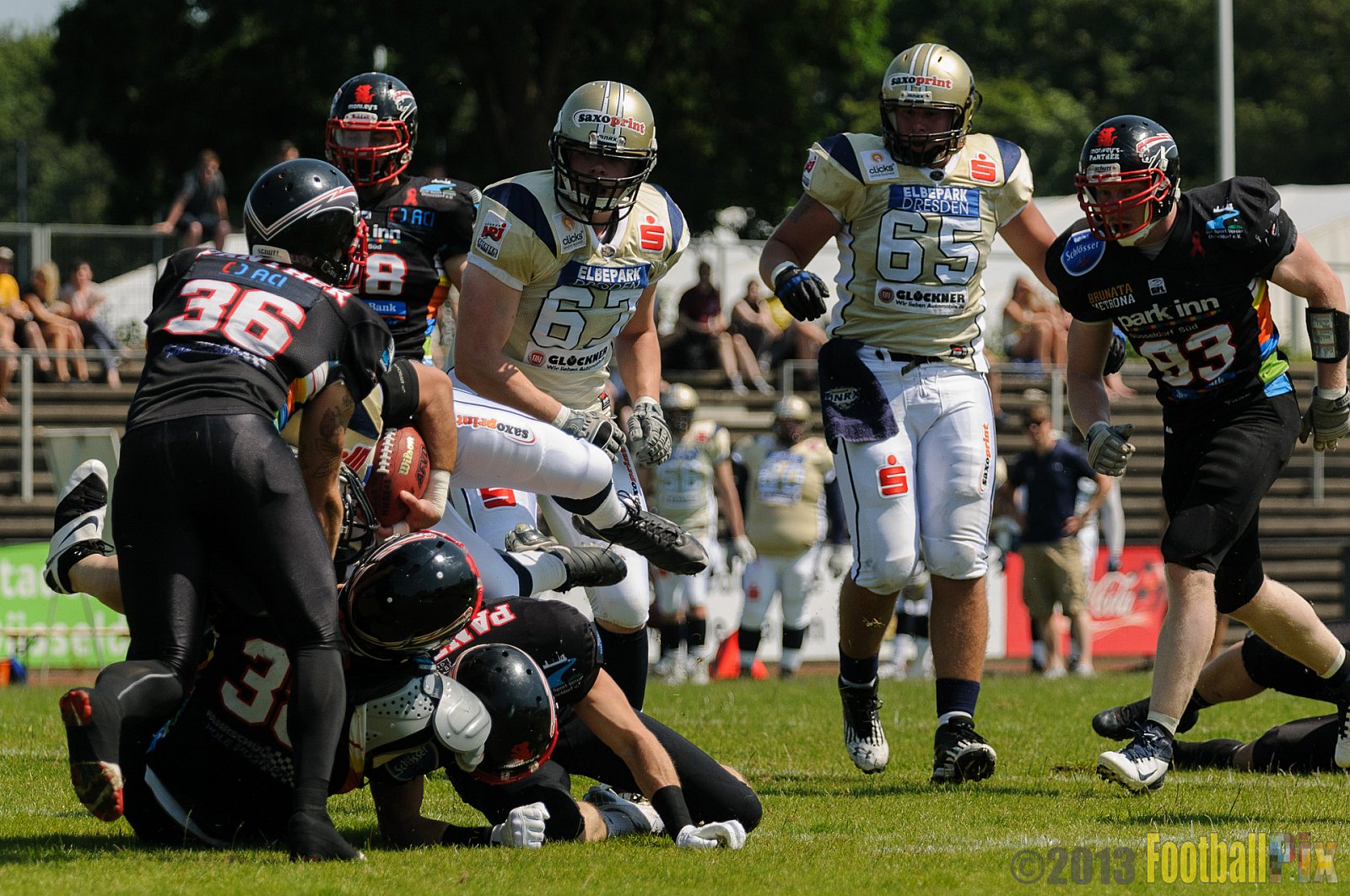 Düsseldorf Panther vs. Dresden Monarchs - 07.07.2013 GFL Nord: Düsseldorf Panther vs. Dresden Monarchs (14:42) 