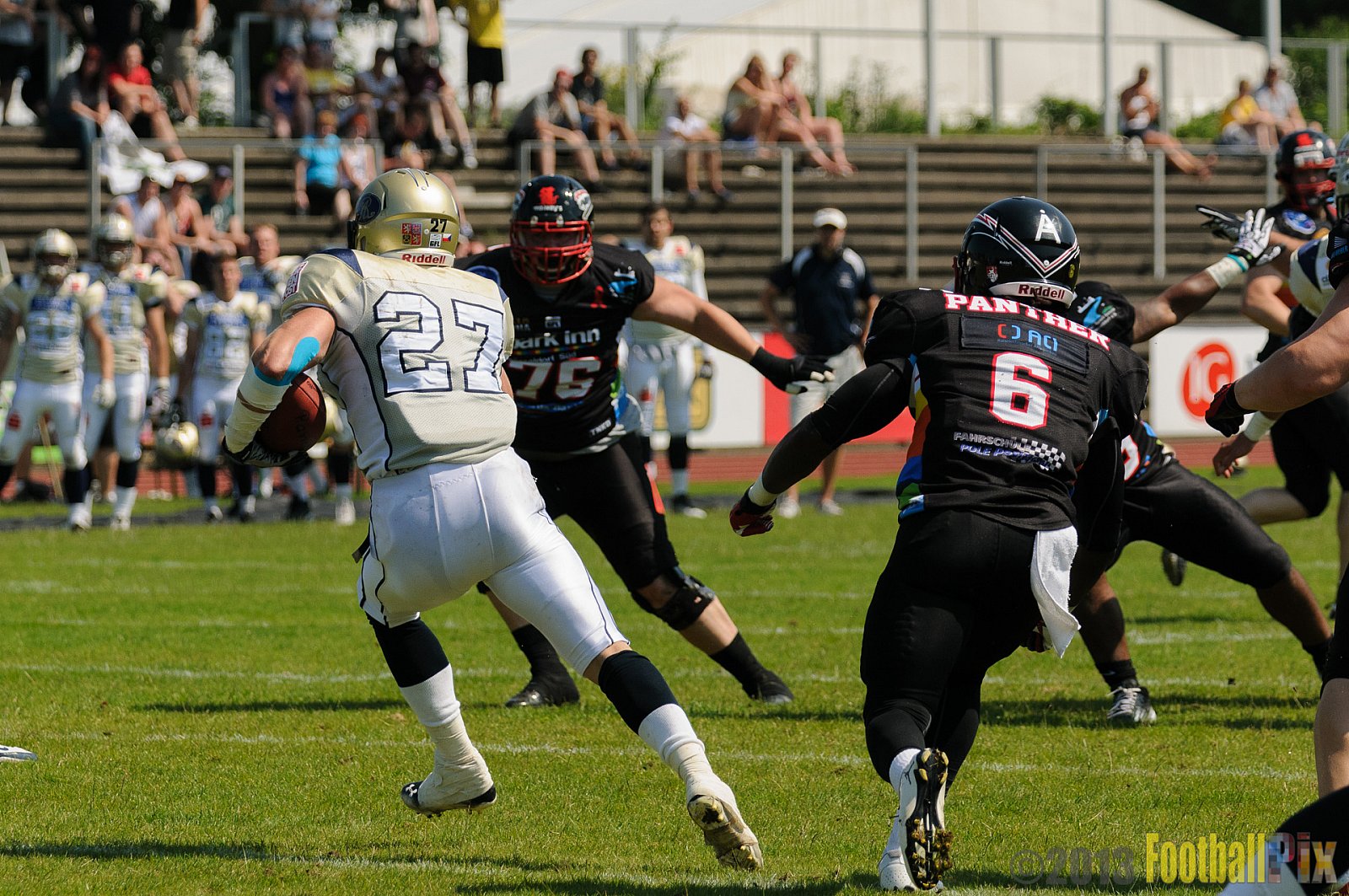Düsseldorf Panther vs. Dresden Monarchs - 07.07.2013 GFL Nord: Düsseldorf Panther vs. Dresden Monarchs (14:42) 