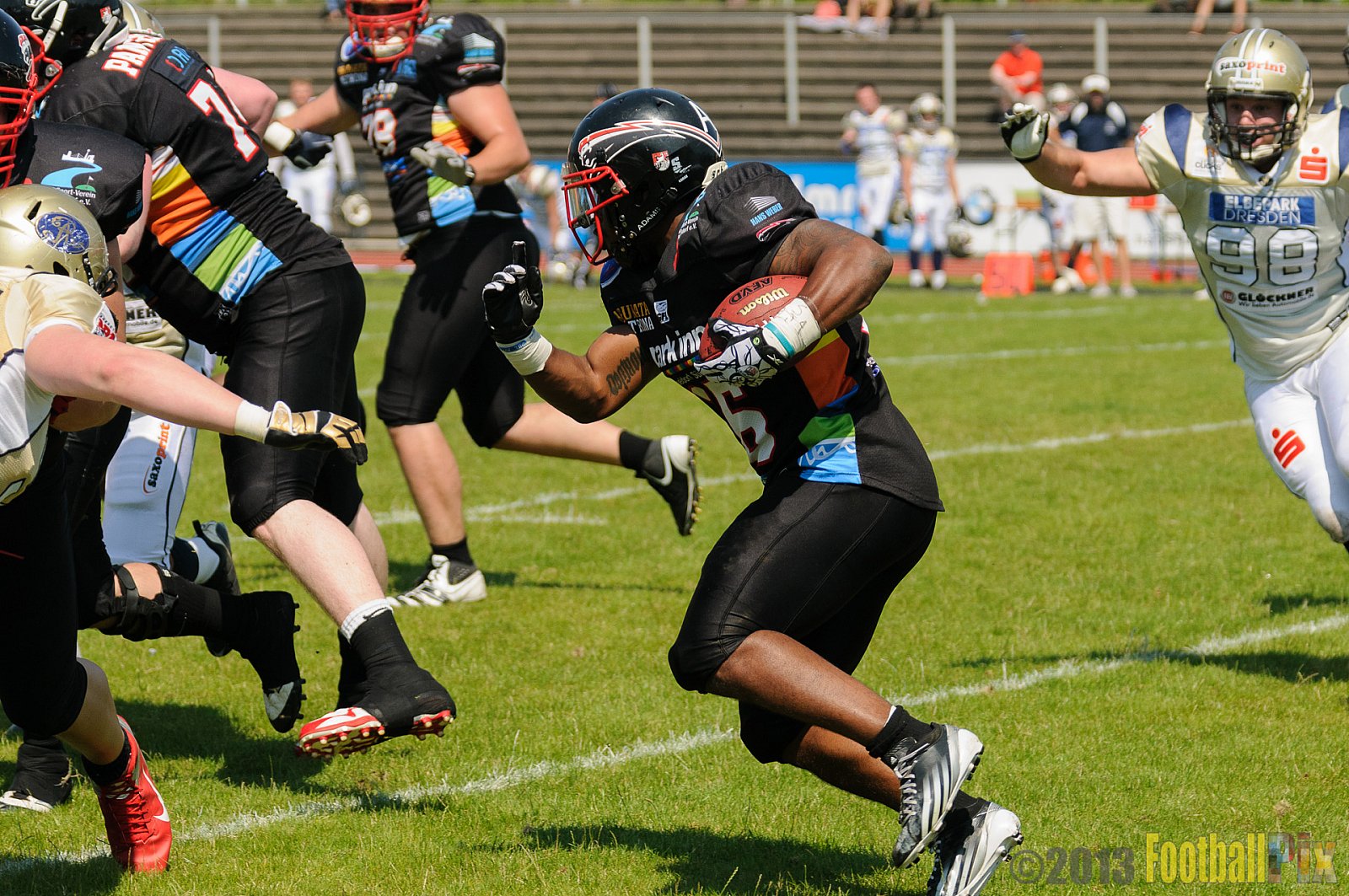 Düsseldorf Panther vs. Dresden Monarchs - 07.07.2013 GFL Nord: Düsseldorf Panther vs. Dresden Monarchs (14:42) 