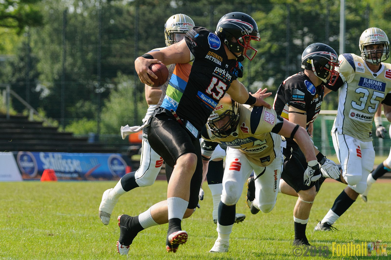 Düsseldorf Panther vs. Dresden Monarchs - 07.07.2013 GFL Nord: Düsseldorf Panther vs. Dresden Monarchs (14:42) 