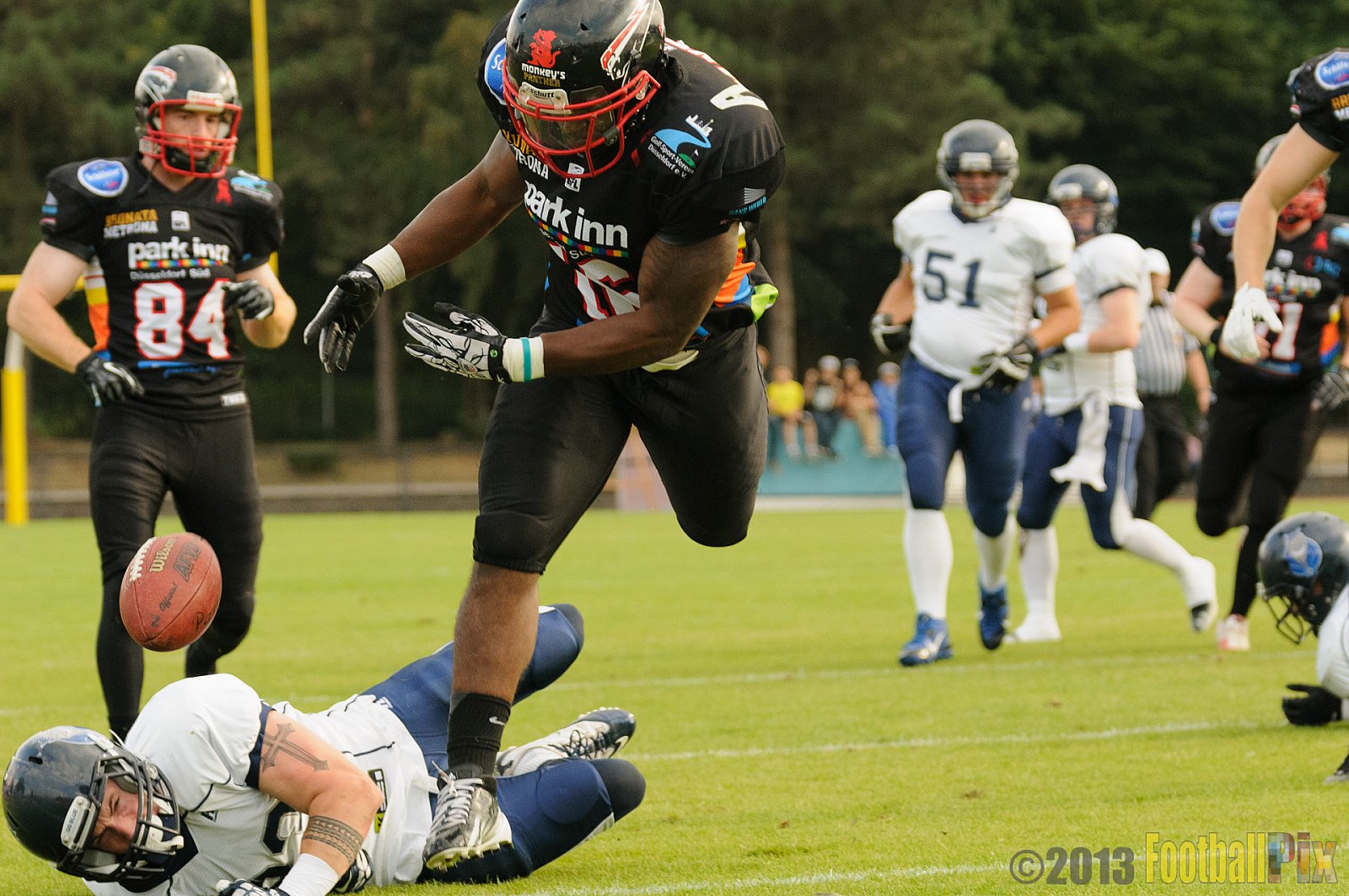 Düsseldorf Panther vs. Hamburg Blue Devils - 10.08.2013 GFL Nord: Düsseldorf Panther vs. Hamburg Blue Devils (28:9) 
