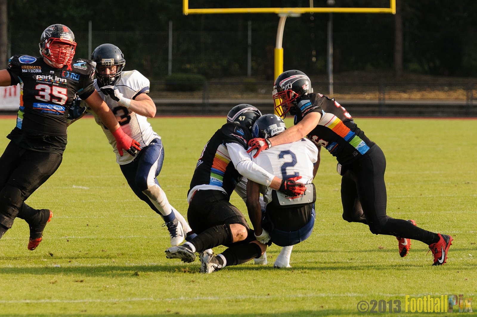 Düsseldorf Panther vs. Hamburg Blue Devils - 10.08.2013 GFL Nord: Düsseldorf Panther vs. Hamburg Blue Devils (28:9) 