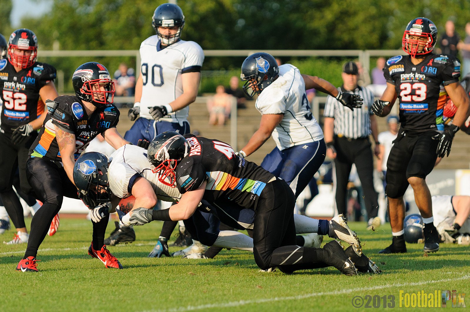 Düsseldorf Panther vs. Hamburg Blue Devils - 10.08.2013 GFL Nord: Düsseldorf Panther vs. Hamburg Blue Devils (28:9) 