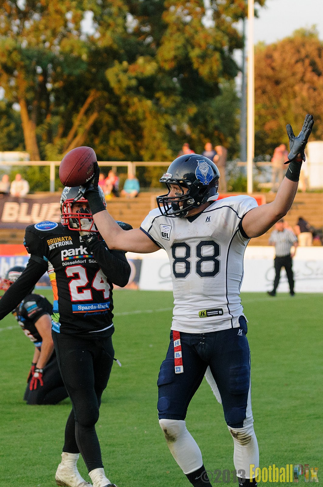 Düsseldorf Panther vs. Hamburg Blue Devils - 10.08.2013 GFL Nord: Düsseldorf Panther vs. Hamburg Blue Devils (28:9) 