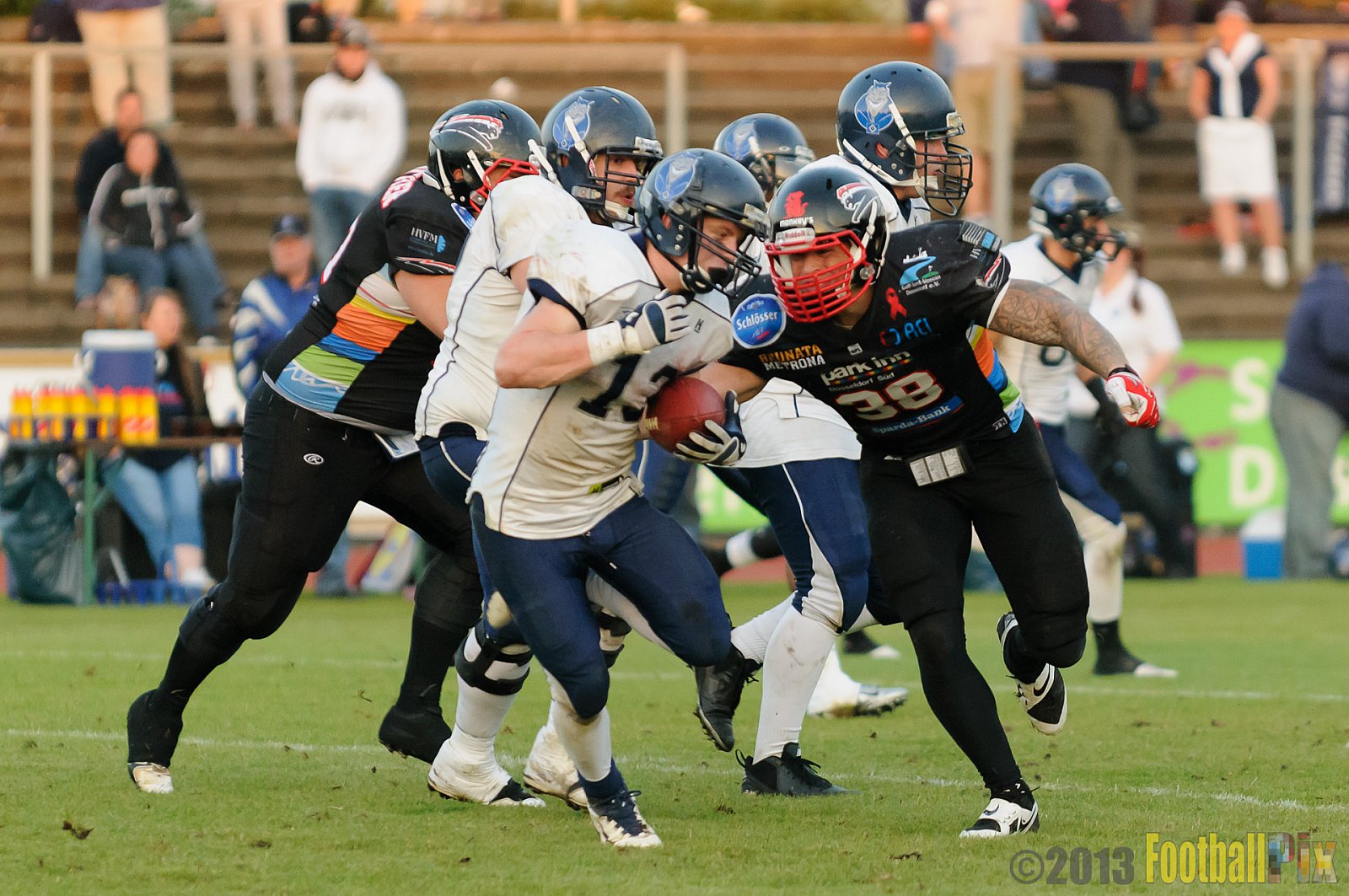 Düsseldorf Panther vs. Hamburg Blue Devils - 10.08.2013 GFL Nord: Düsseldorf Panther vs. Hamburg Blue Devils (28:9) 