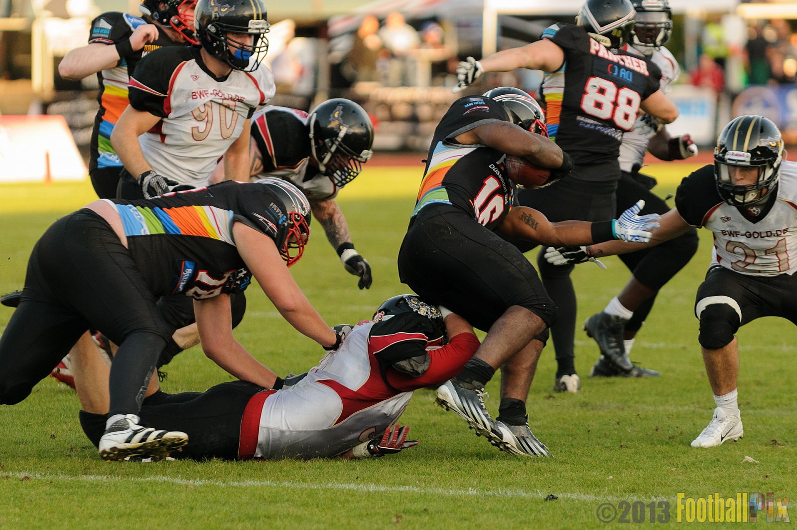 Düsseldorf Panther vs. Cologne Falcons - 31.08.2013 GFL Nord: Düsseldorf Panther vs. Cologne Falcons (28:21) 