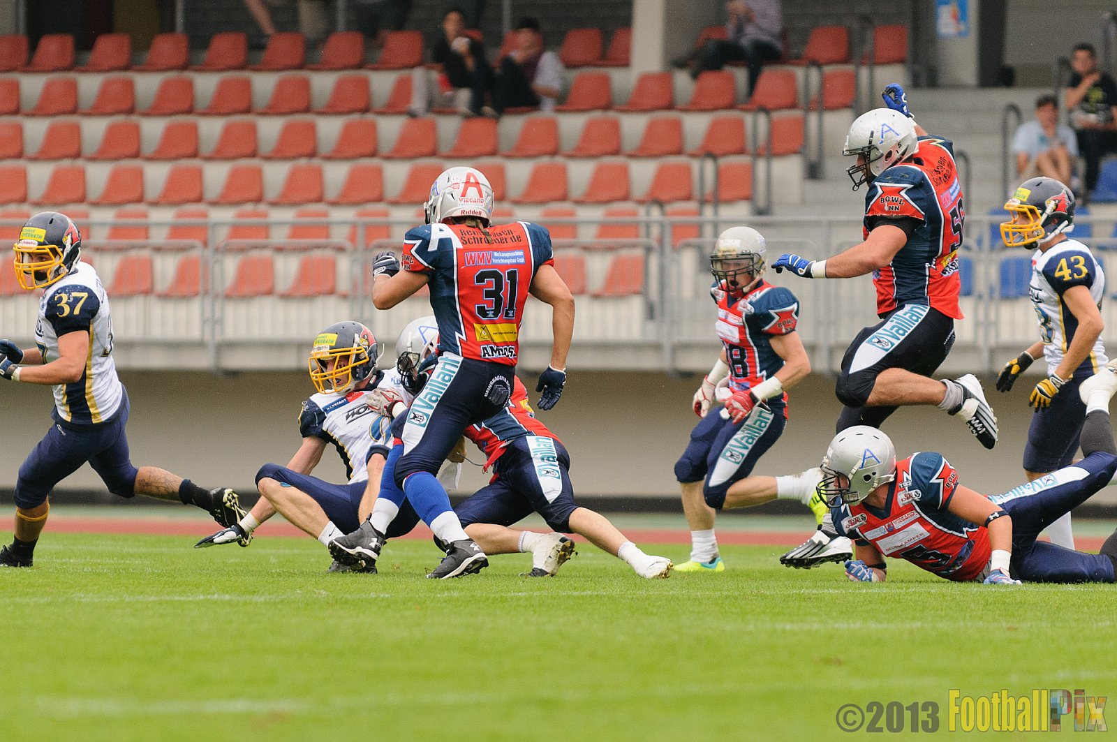Essen Assindia Cardinals vs. Remscheid Amboss  - 07.09.2013 Essen Assindia Cardinals vs. Remscheid Amboss (13:14) 