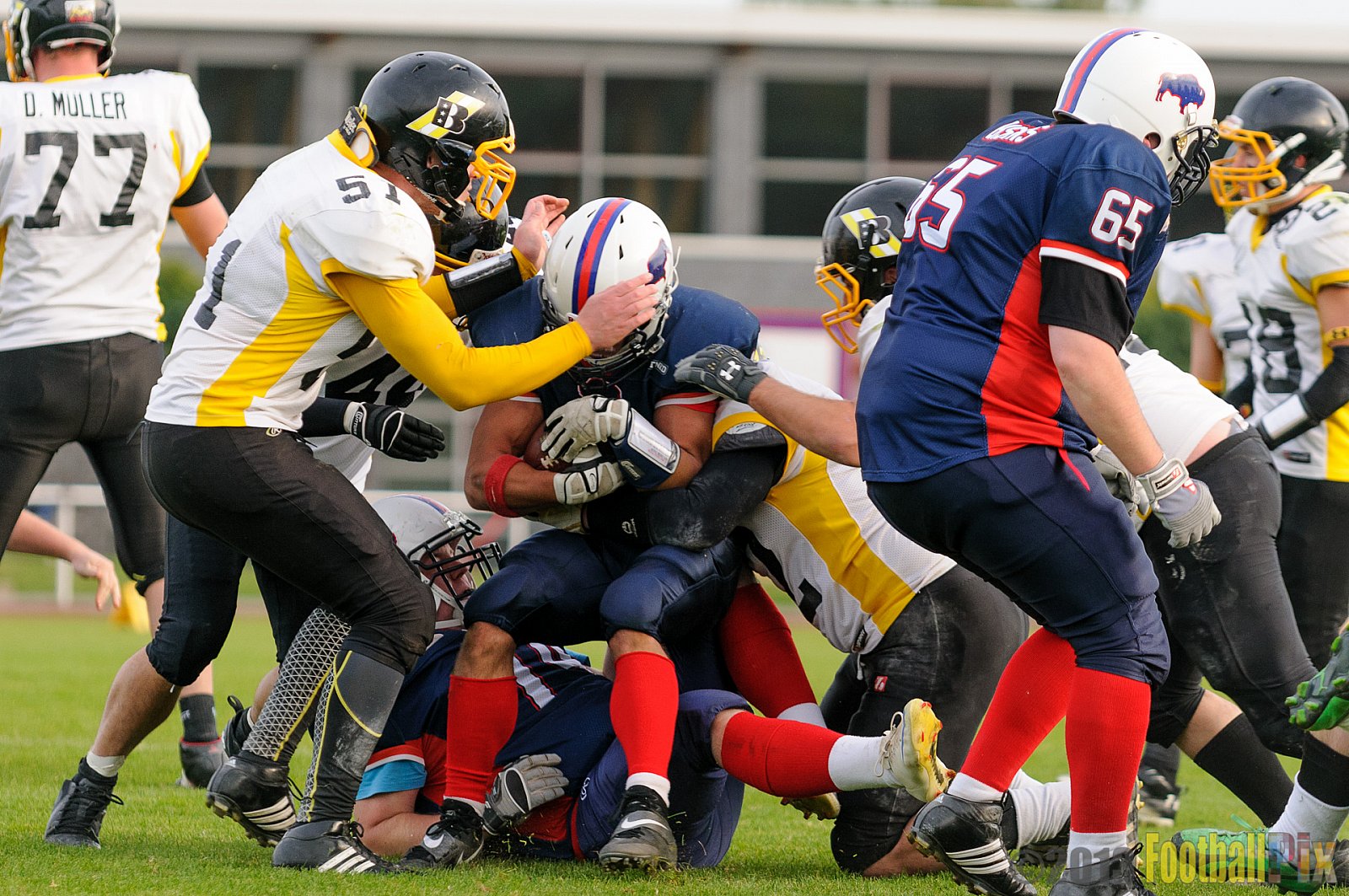 Kreis Heinsberg Bisons vs. Düsseldorf Bulldozer - 03.10.2013 Kreis Heinsberg Bisons vs. Düsseldorf Bulldozer (6:36) 