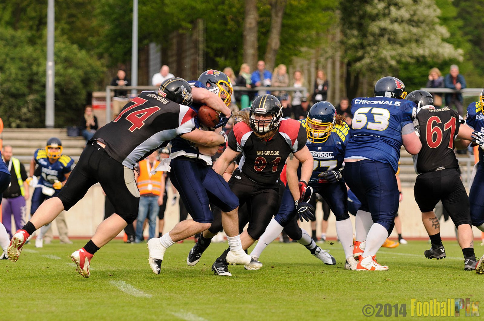 Essen Assindia Cardinals vs. Köln Falcons - 12.04.2014 Essen Assindia Cardinals vs. Köln Falcons (9:61)