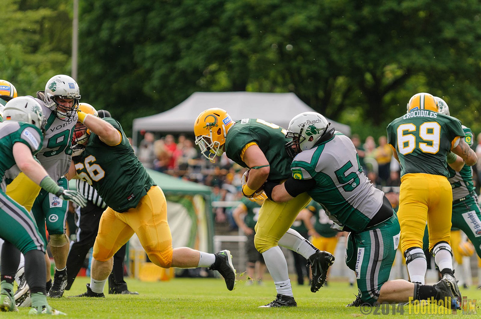 Cologne Crocodiles vs. Bielefeld Bulldogs - 26.04.2014 GFL2 Nord: Cologne Crocodiles vs. Bielefeld Bulldogs (27:49)