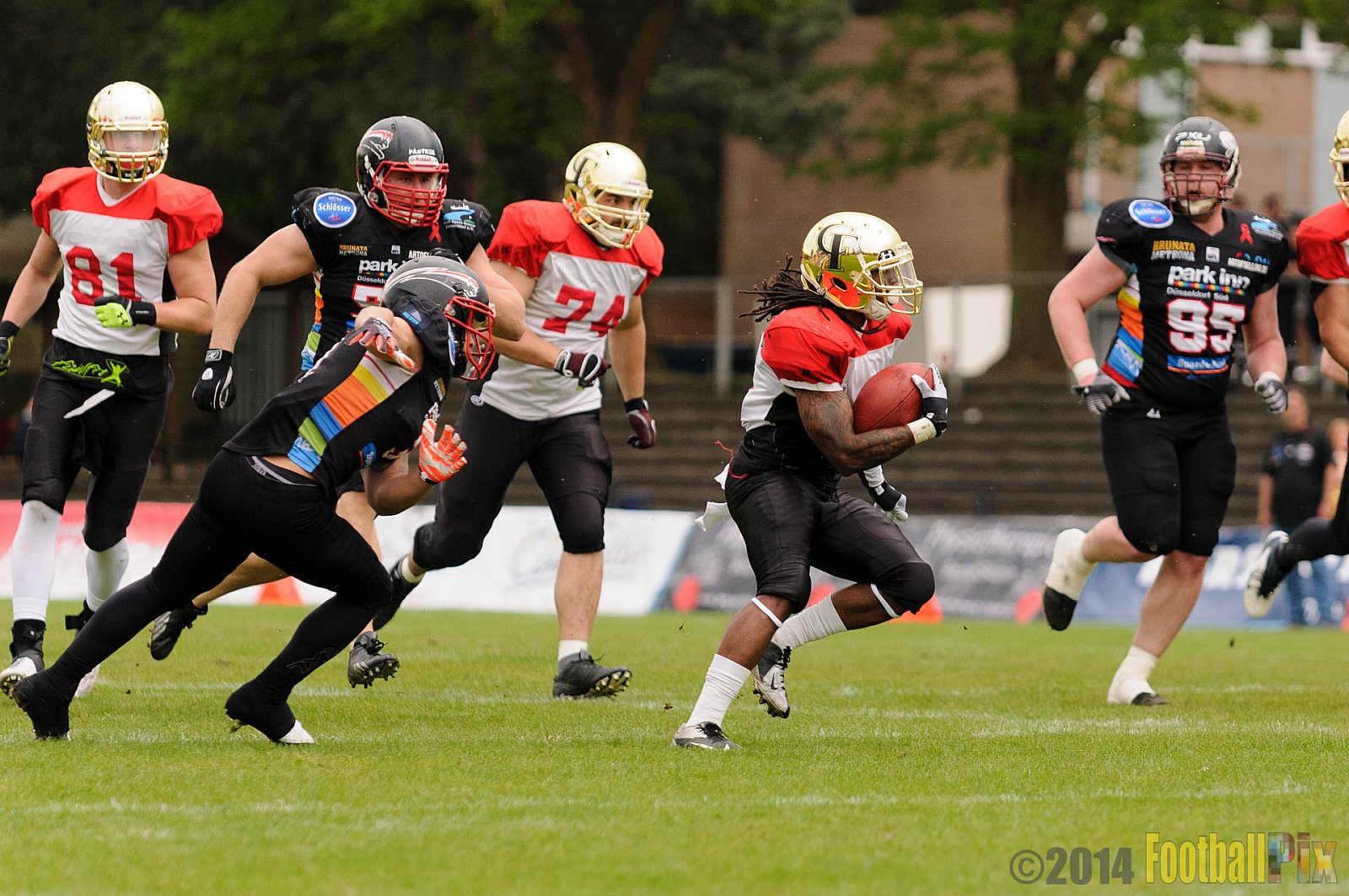 Düsseldorf Panther vs. Köln Falcons - 26.04.2014 GFL Nord: Düsseldorf Panther vs. Köln Falcons (25:27)