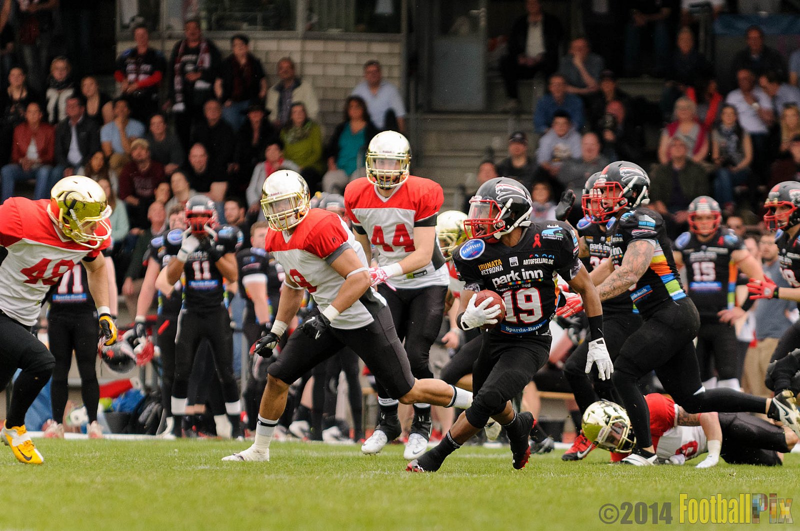 Düsseldorf Panther vs. Köln Falcons - 26.04.2014 GFL Nord: Düsseldorf Panther vs. Köln Falcons (25:27)