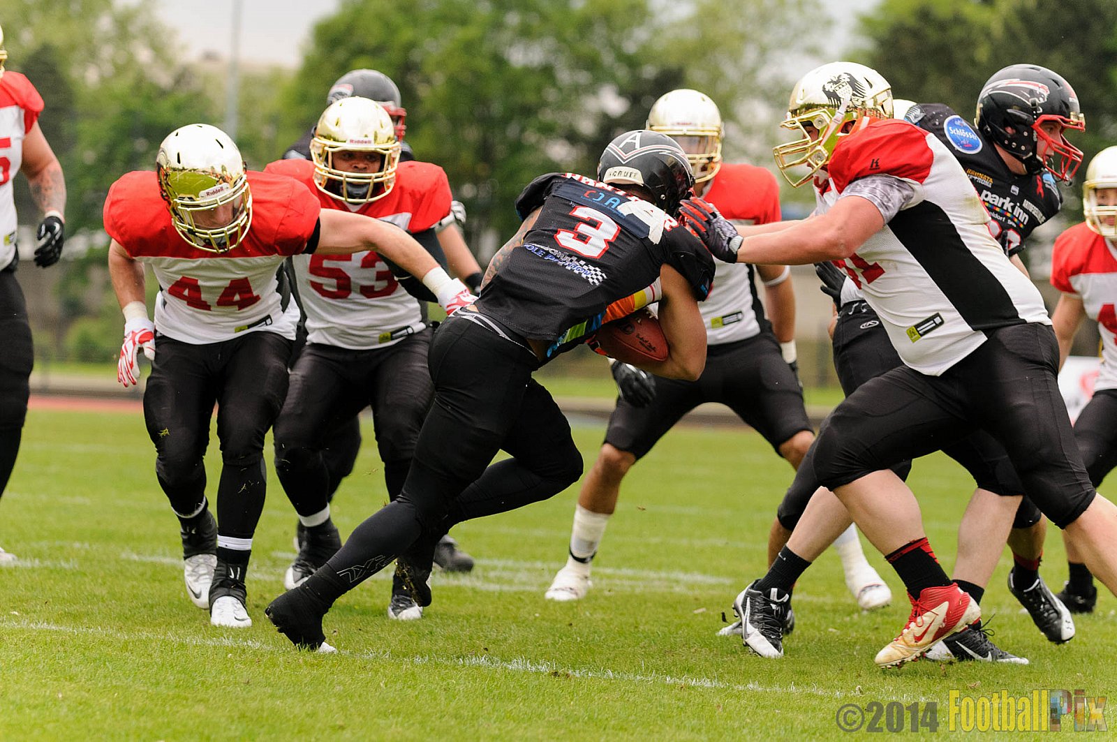 Düsseldorf Panther vs. Köln Falcons - 26.04.2014 GFL Nord: Düsseldorf Panther vs. Köln Falcons (25:27)