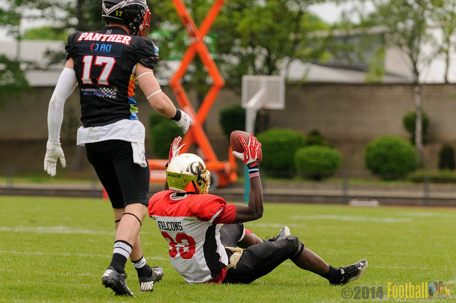 Düsseldorf Panther vs. Köln Falcons - 26.04.2014 GFL Nord: Düsseldorf Panther vs. Köln Falcons (25:27)