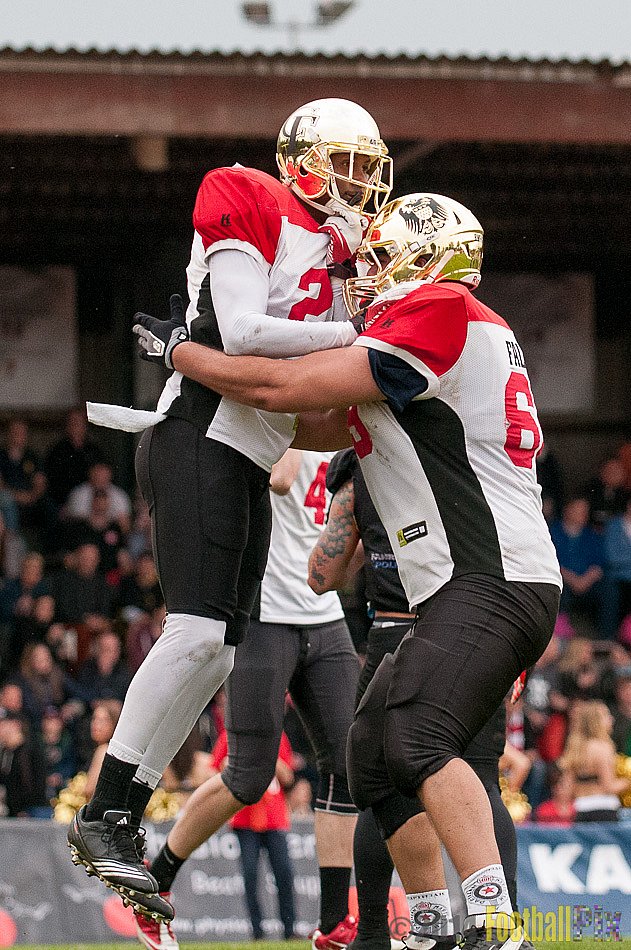 Düsseldorf Panther vs. Köln Falcons - 26.04.2014 GFL Nord: Düsseldorf Panther vs. Köln Falcons (25:27)