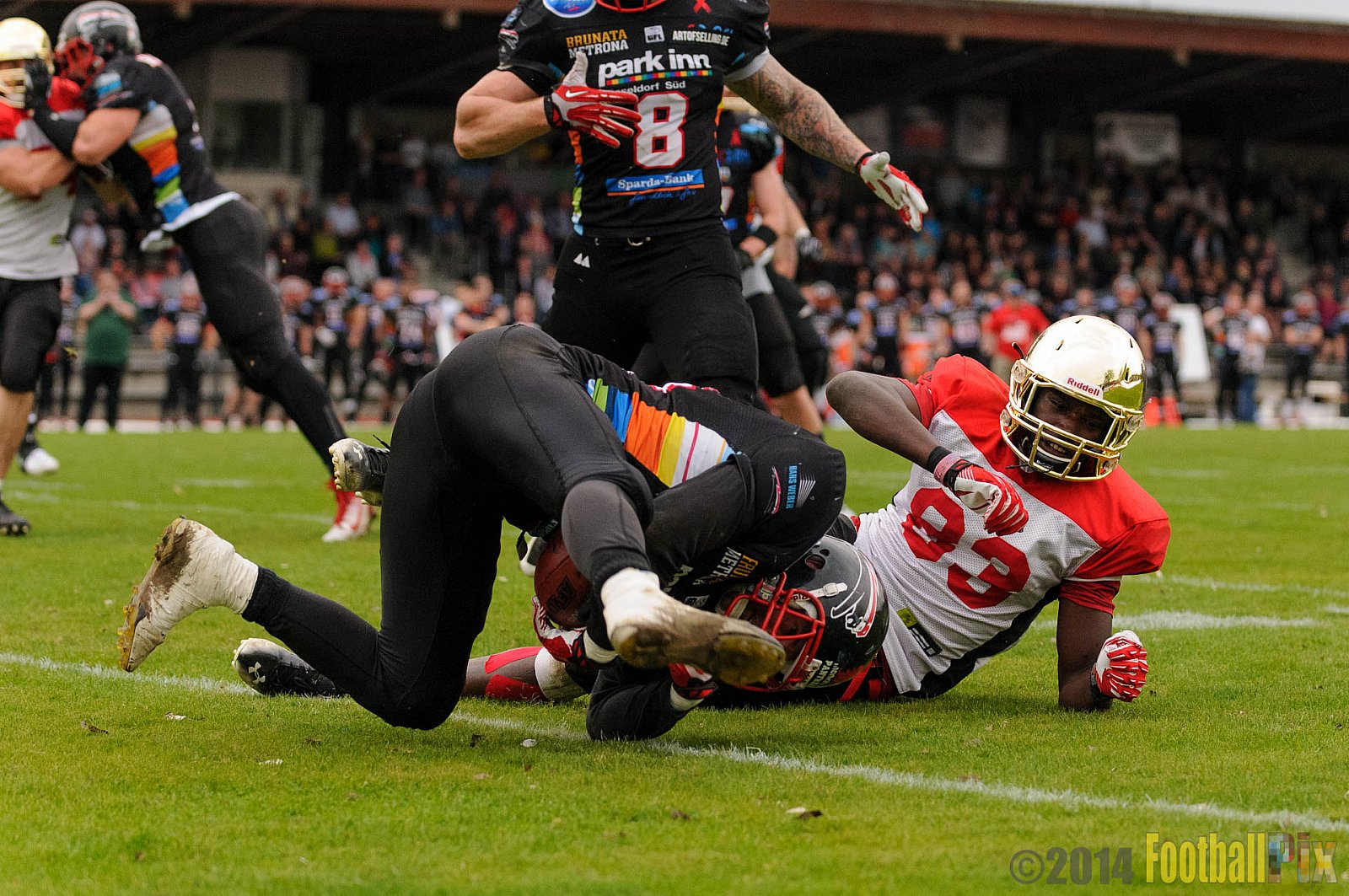 Düsseldorf Panther vs. Köln Falcons - 26.04.2014 GFL Nord: Düsseldorf Panther vs. Köln Falcons (25:27)