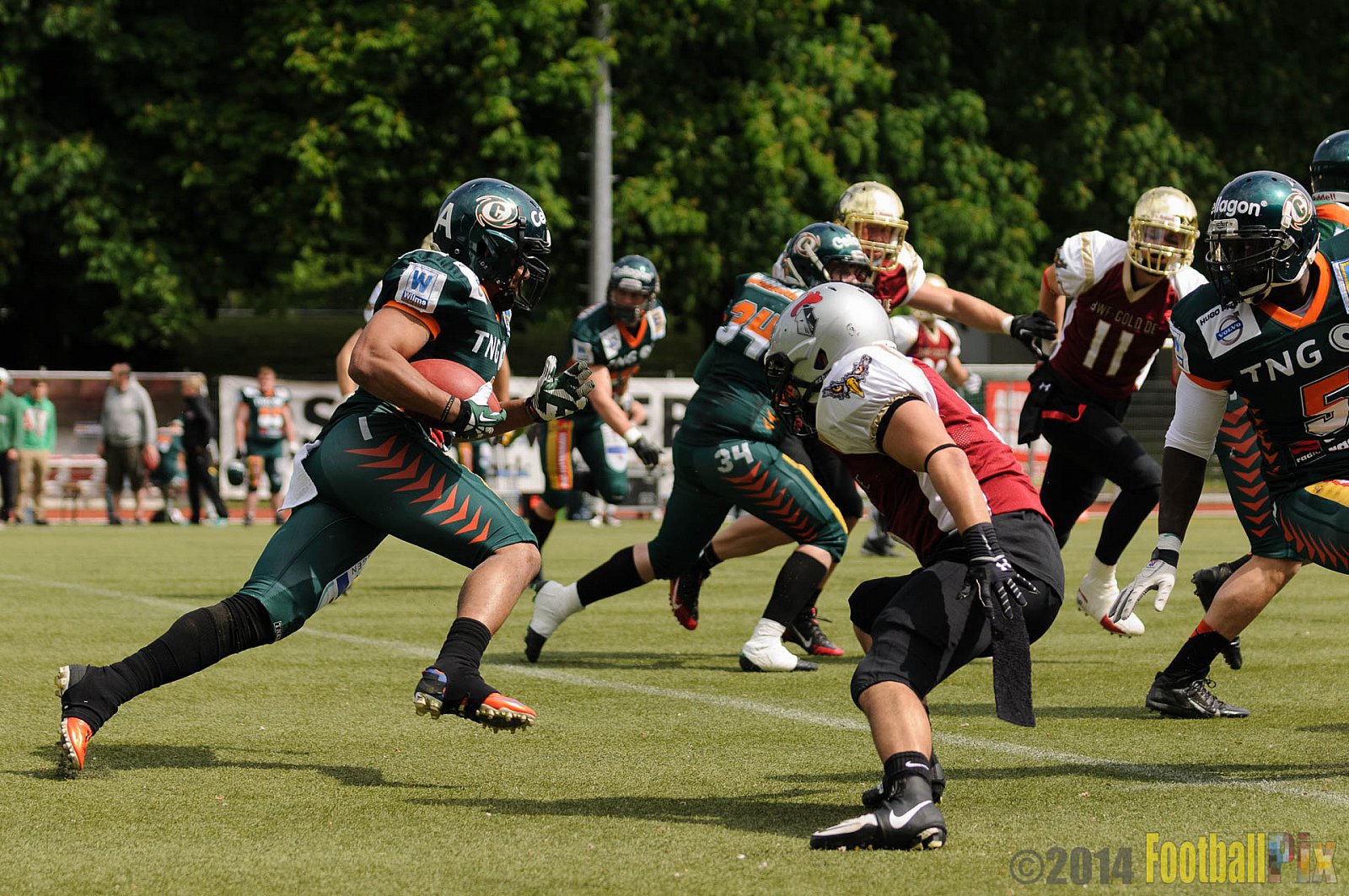 Cologne Falcons vs. Kiel Baltic Hurricanes - 11.05.2014 GFL Nord: Cologne Falcons vs. Kiel Baltic Hurricanes (28:11) 