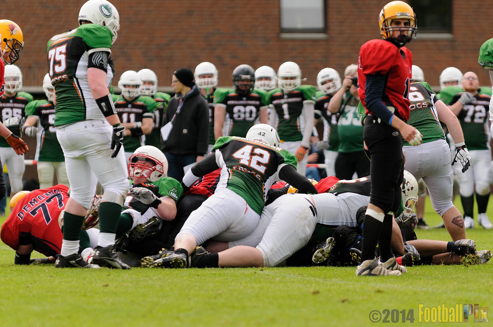  Neuss Frogs vs. Aachen/Düren Demons - 11.05.2014 Neuss Frogs vs. Aachen/Düren Demons (6:14) 