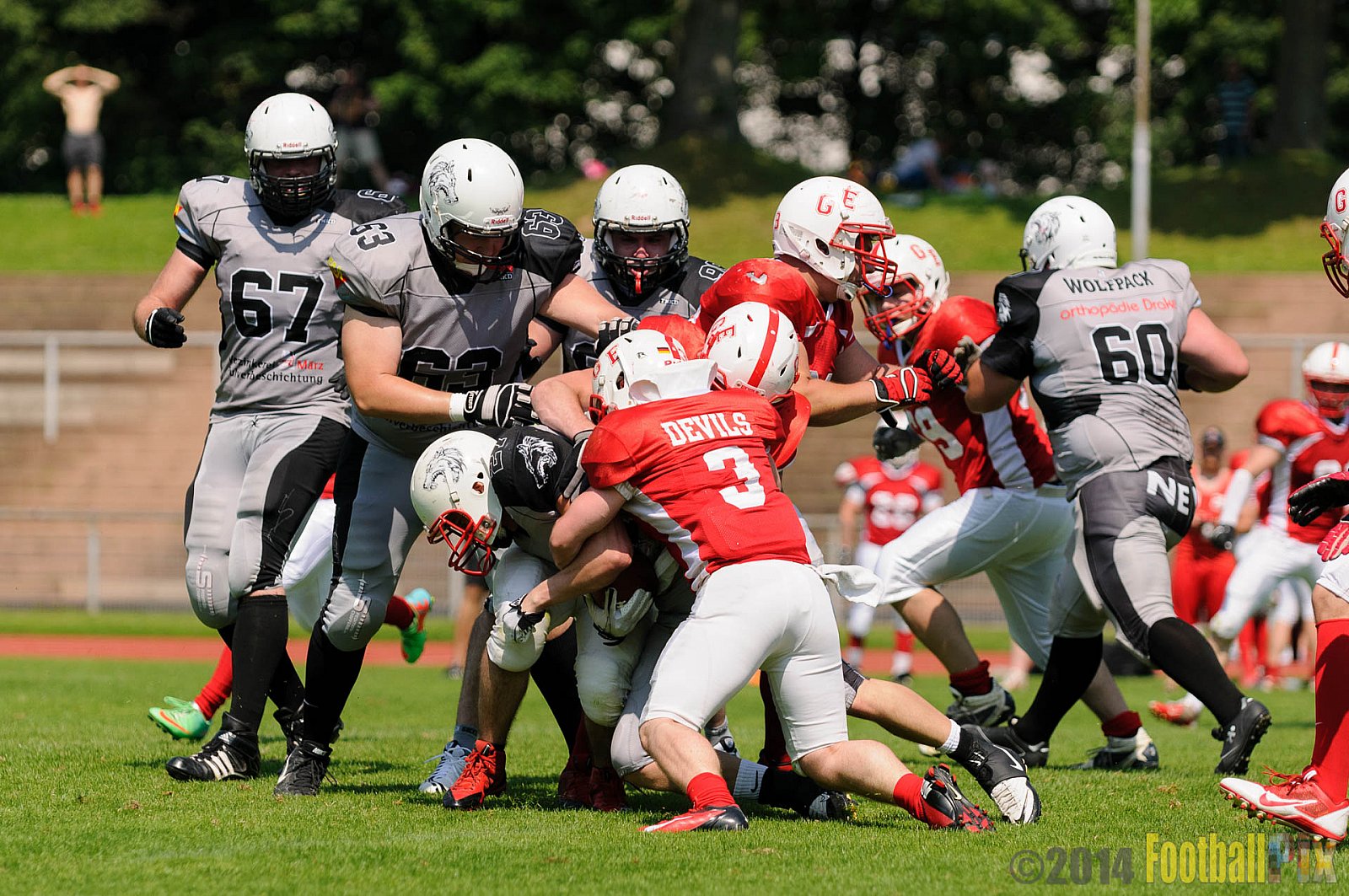 Mönchengladbach Wolfpack vs. Gelsenkirchen Devils  - 08.06.2014 Mönchengladbach Wolfpack vs. Gelsenkirchen Devils (14:28) 