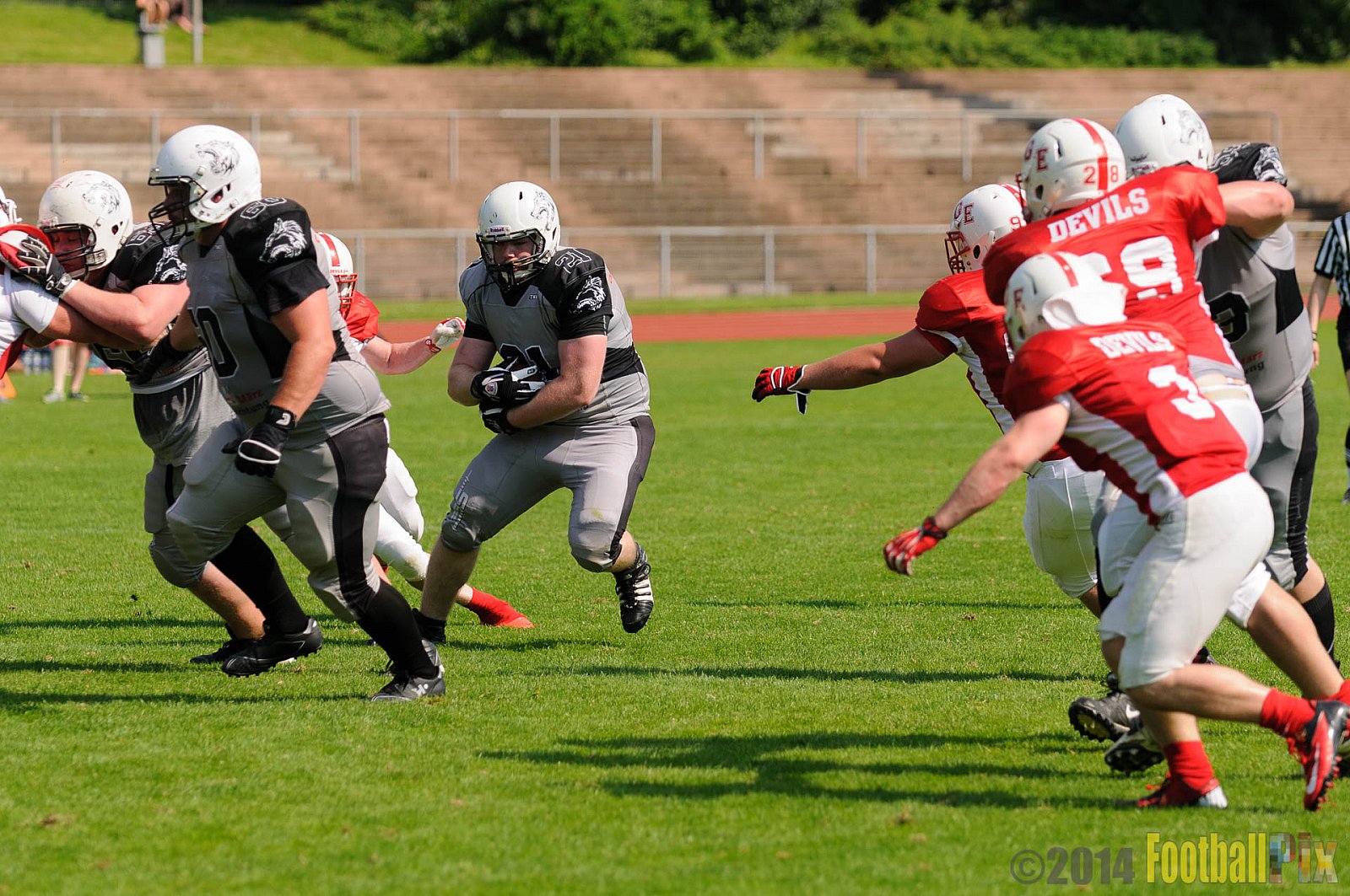 Mönchengladbach Wolfpack vs. Gelsenkirchen Devils  - 08.06.2014 Mönchengladbach Wolfpack vs. Gelsenkirchen Devils (14:28) 