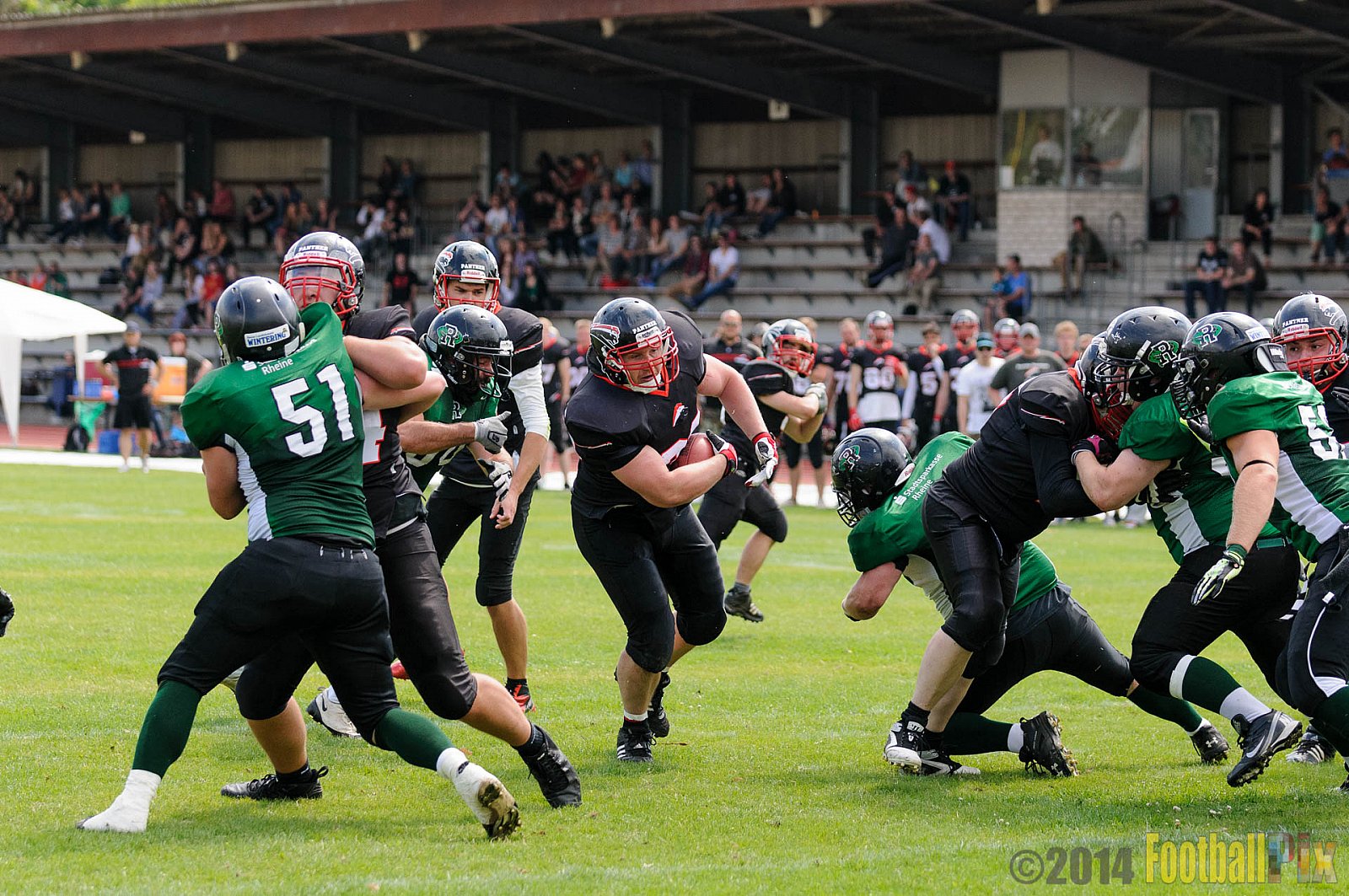Düsseldorf Panther Prospects vs. Rheine Raptors - 15.06.2014 Düsseldorf Panther Prospects vs. Rheine Raptors (19:24) 