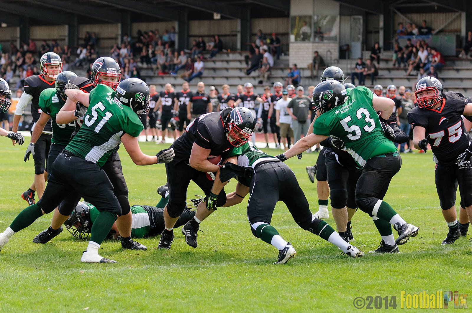 Düsseldorf Panther Prospects vs. Rheine Raptors - 15.06.2014 Düsseldorf Panther Prospects vs. Rheine Raptors (19:24) 