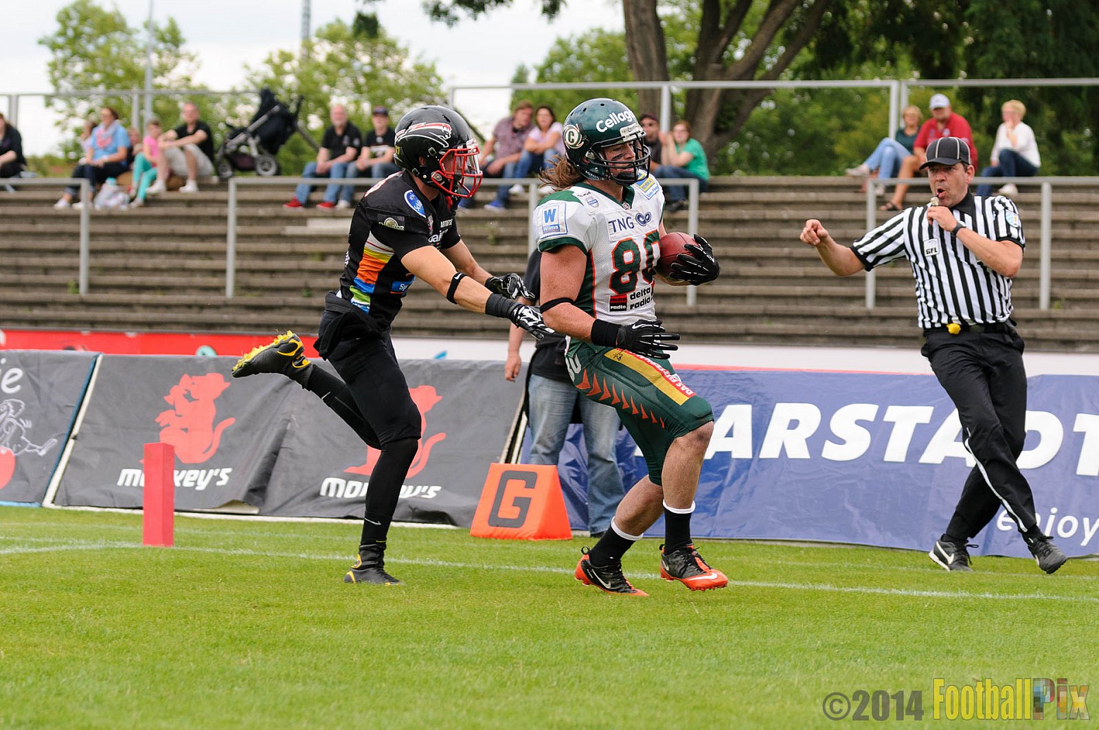 Düsseldorf Panther vs. Kiel Baltic Hurricanes - 06.07.2014 GFL Nord: Düsseldorf Panther vs. Kiel Baltic Hurricanes (26:67) 