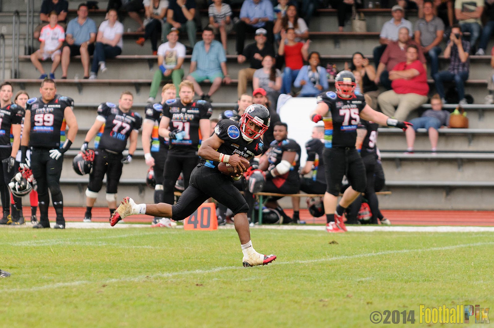 Düsseldorf Panther vs. Kiel Baltic Hurricanes - 06.07.2014 GFL Nord: Düsseldorf Panther vs. Kiel Baltic Hurricanes (26:67) 