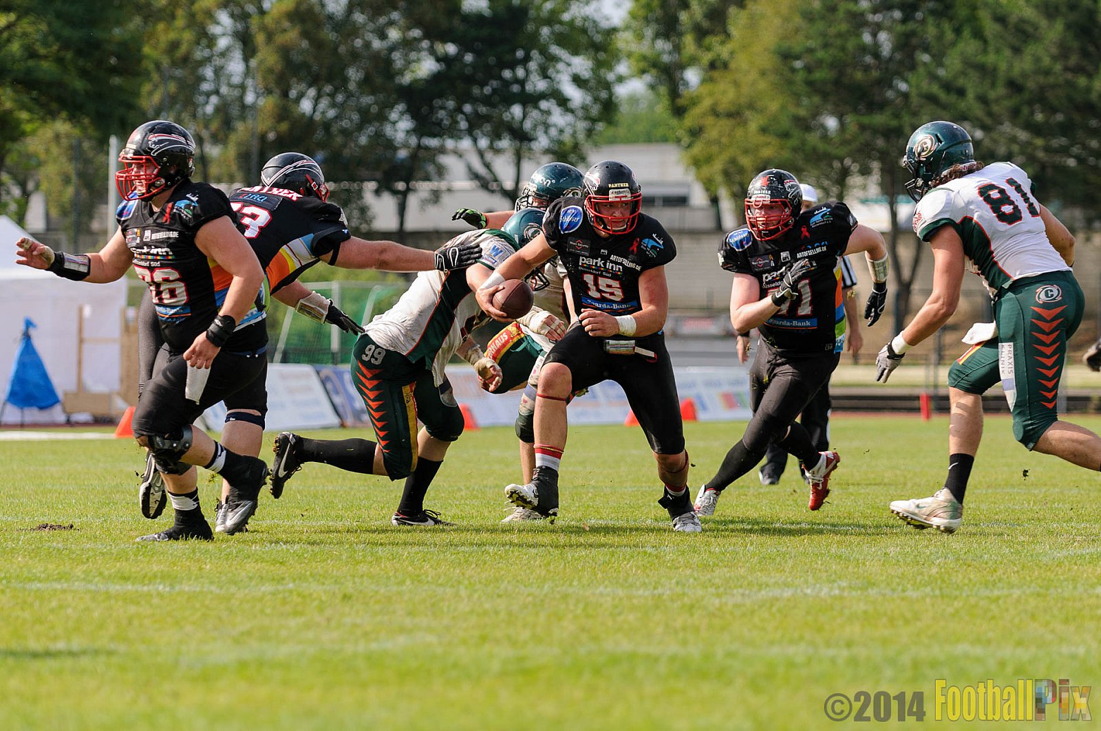 Düsseldorf Panther vs. Kiel Baltic Hurricanes - 06.07.2014 GFL Nord: Düsseldorf Panther vs. Kiel Baltic Hurricanes (26:67) 