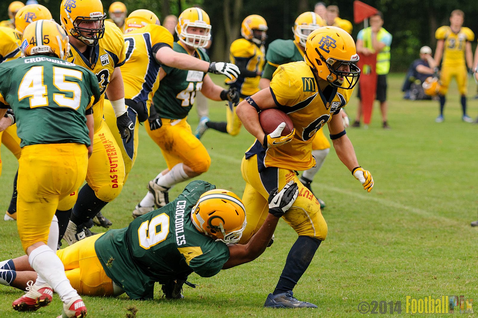 Cologne Crocodiles vs. Elmshorn Fighting Pirates - 12.07.2014 GFL2 Nord: Cologne Crocodiles vs. Elmshorn Fighting Pirates (43:12) 