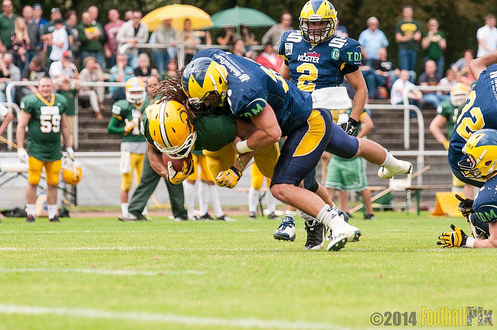Cologne Crocodiles vs. Hildesheim Invaders  - 14.09.2014 GFL2 Nord: Cologne Crocodiles vs. Hildesheim Invaders (56:28) 