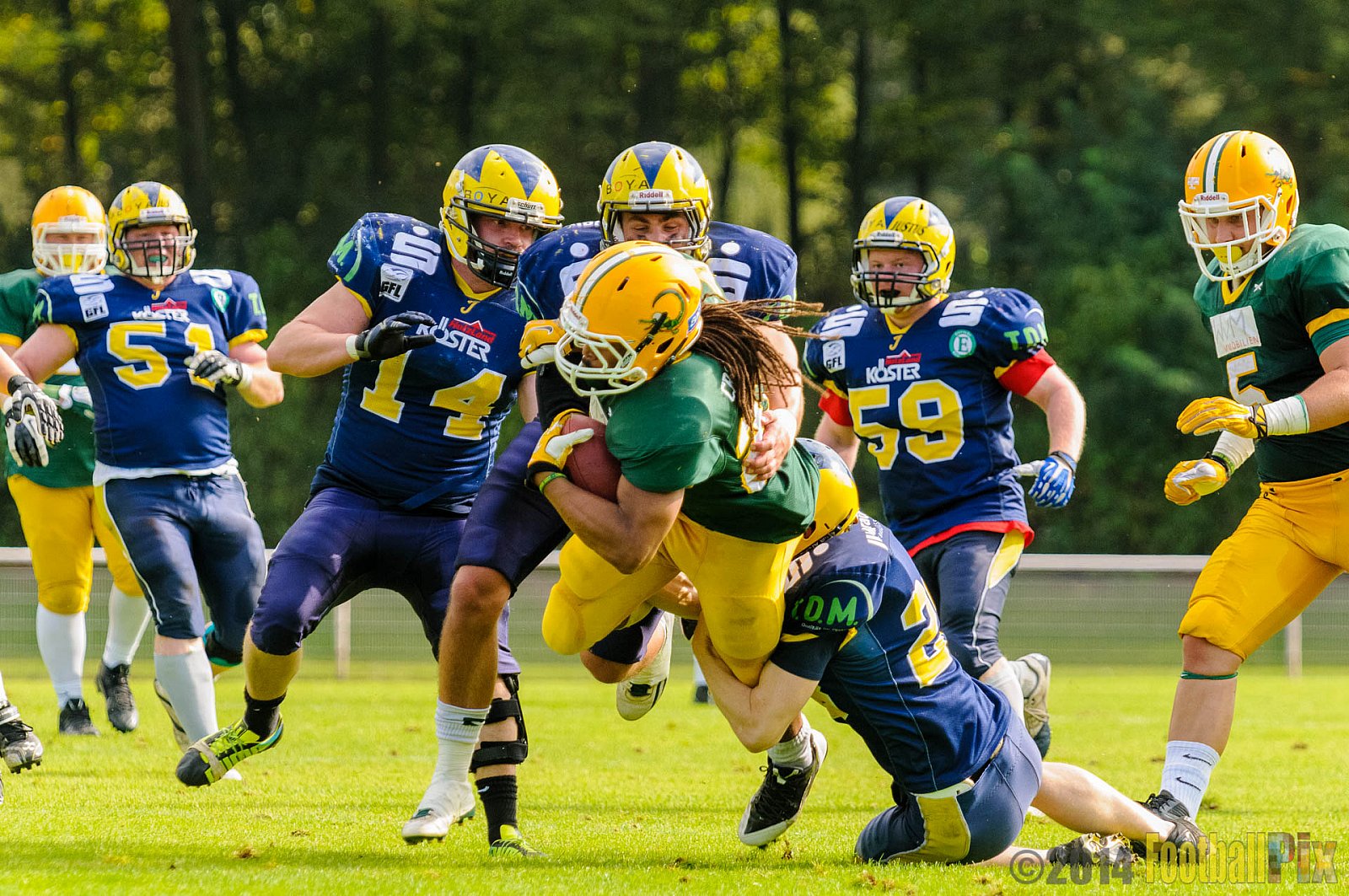 Cologne Crocodiles vs. Hildesheim Invaders  - 14.09.2014 GFL2 Nord: Cologne Crocodiles vs. Hildesheim Invaders (56:28) 