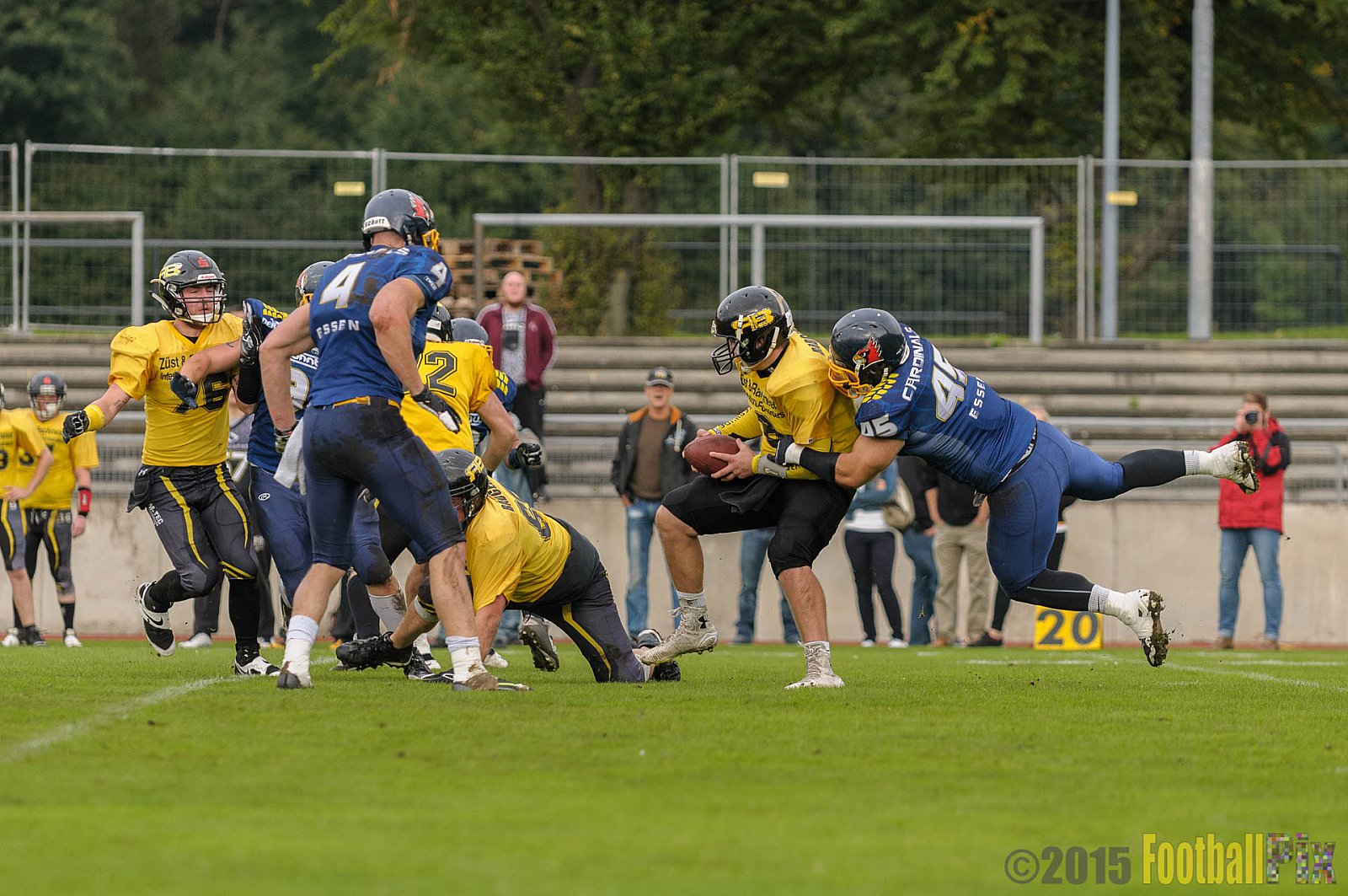 Essen Assindia Cardinals vs. Ritterhude Badgers - 19.09.2015 RL NRW: Essen Assindia Cardinals vs. Ritterhude Badgers (43:0)