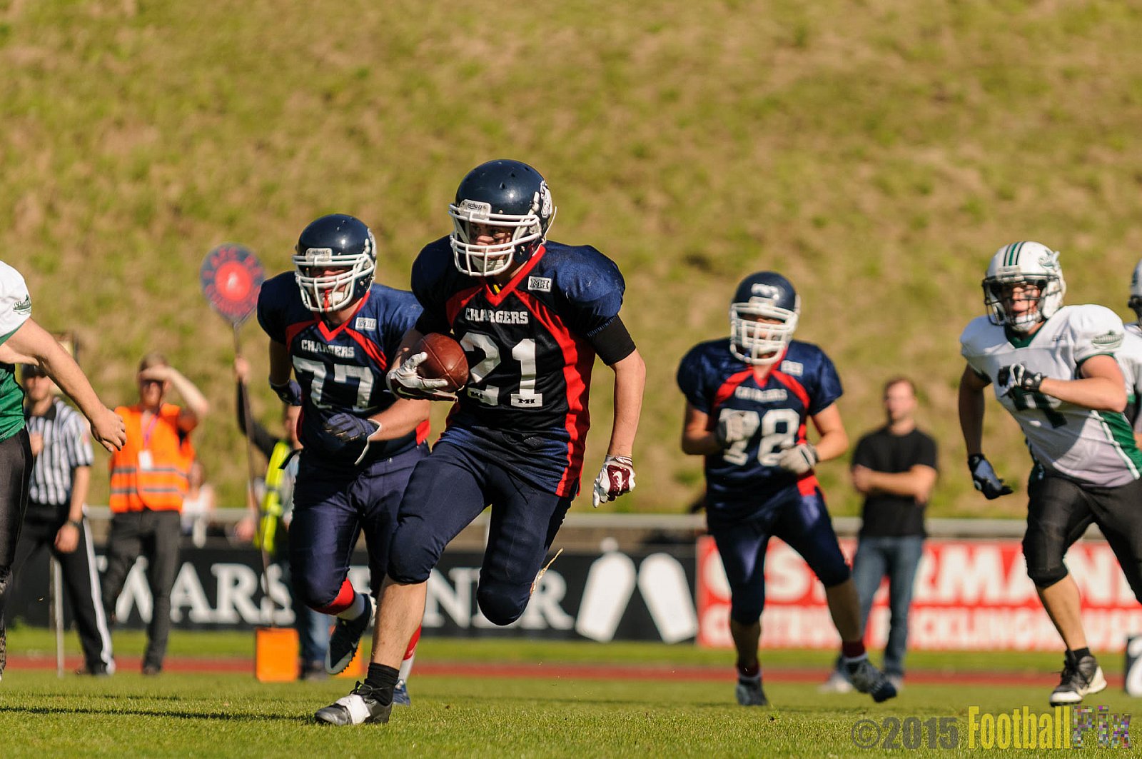 Recklinghausen Chargers vs. Mülheim Shamrocks - 03.10.2015 LL Ost NRW: Recklinghausen Chargers vs. Mülheim Shamrocks (7:21)