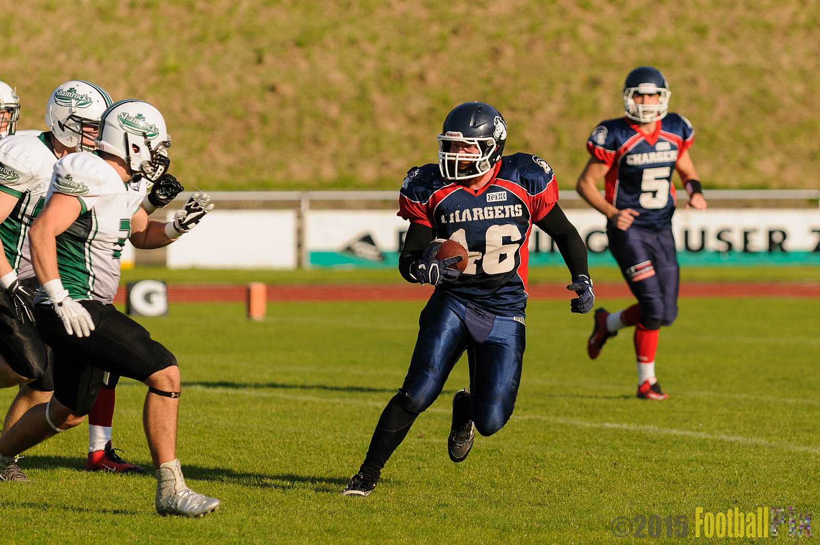 Recklinghausen Chargers vs. Mülheim Shamrocks - 03.10.2015 LL Ost NRW: Recklinghausen Chargers vs. Mülheim Shamrocks (7:21)