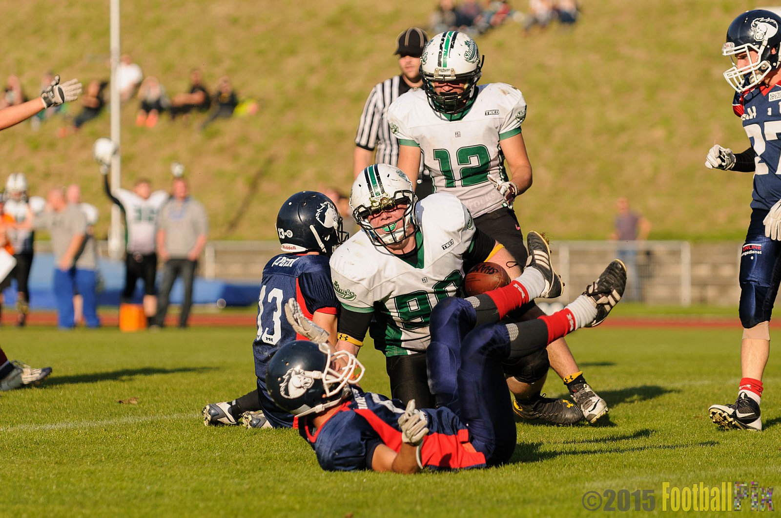 Recklinghausen Chargers vs. Mülheim Shamrocks - 03.10.2015 LL Ost NRW: Recklinghausen Chargers vs. Mülheim Shamrocks (7:21)