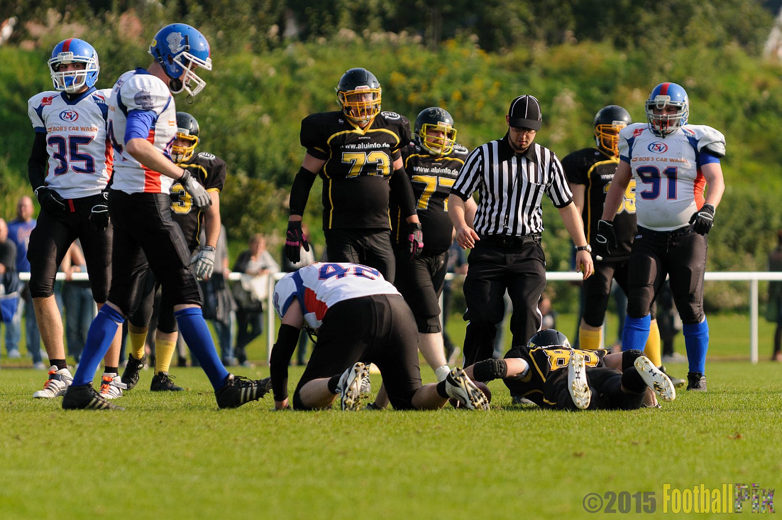 Bocholt Rhinos vs. Düsseldorf Bulldozer - 04.10.2015 LL Mitte NRW: Bocholt Rhinos vs. Düsseldorf Bulldozer (14:2)