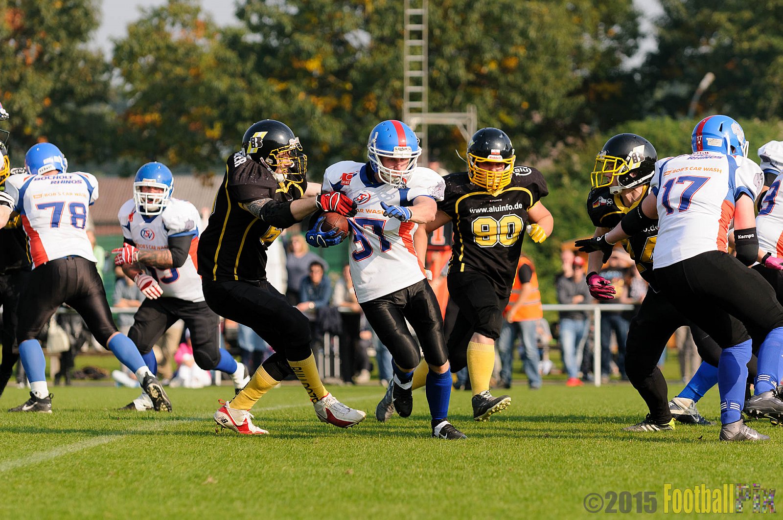 Bocholt Rhinos vs. Düsseldorf Bulldozer - 04.10.2015 LL Mitte NRW: Bocholt Rhinos vs. Düsseldorf Bulldozer (14:2)