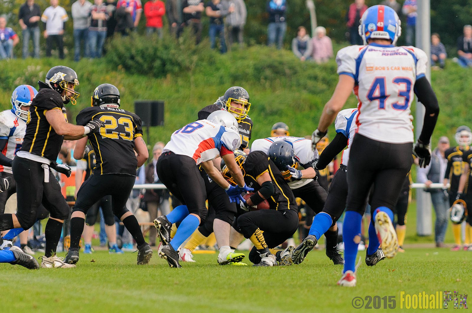 Bocholt Rhinos vs. Düsseldorf Bulldozer - 04.10.2015 LL Mitte NRW: Bocholt Rhinos vs. Düsseldorf Bulldozer (14:2)