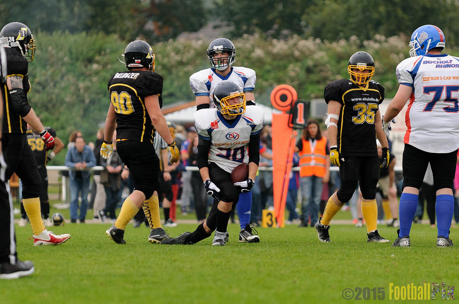 Bocholt Rhinos vs. Düsseldorf Bulldozer - 04.10.2015 LL Mitte NRW: Bocholt Rhinos vs. Düsseldorf Bulldozer (14:2)