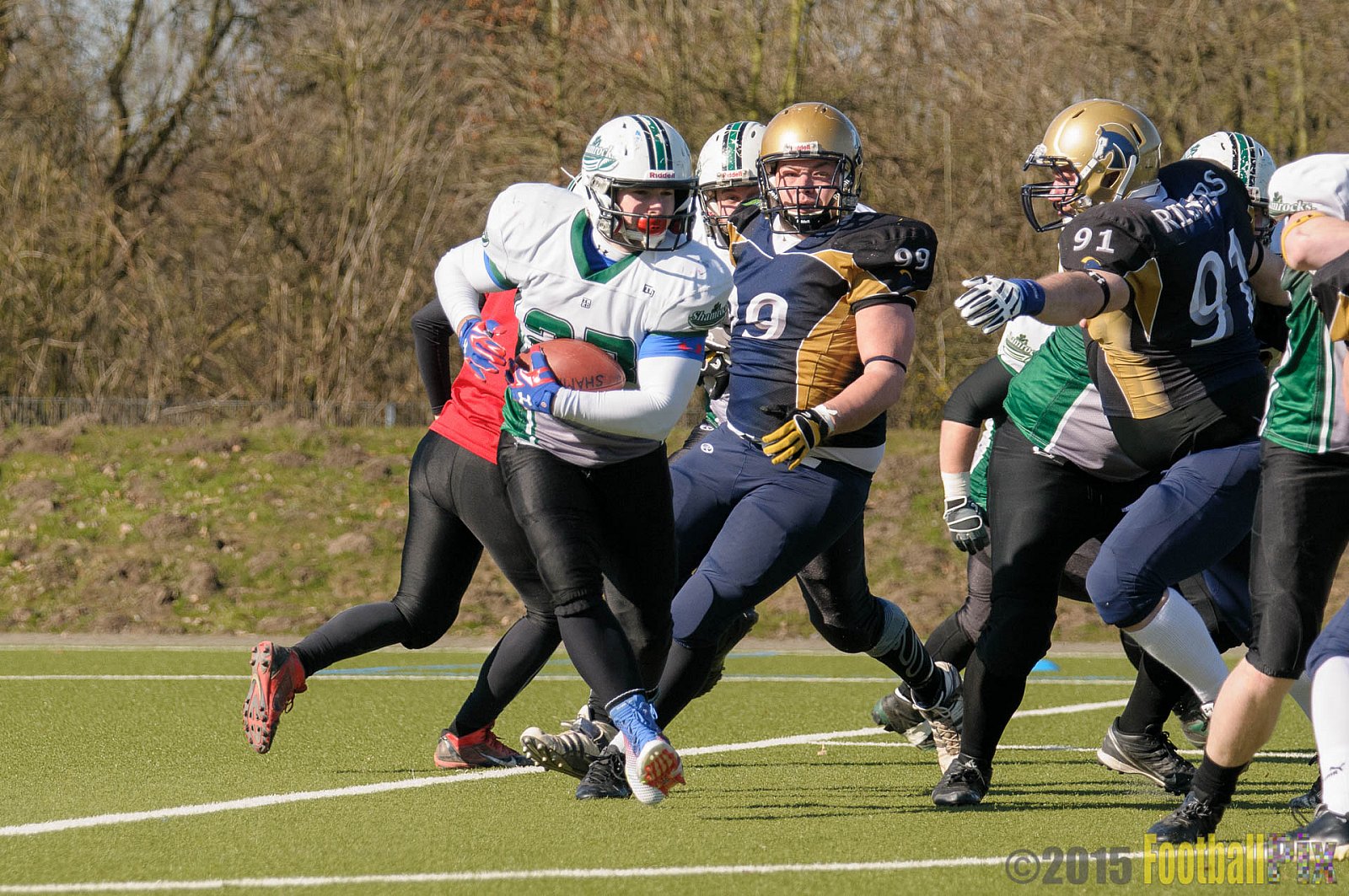 Gelsenkirchen Devils vs. Mönchengladbach Wolfpack  - 08.03.2015 Scrimmage: Schiefbahn Riders, Mülheim Shamrocks