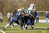 Gelsenkirchen Devils vs. M&ouml;nchengladbach Wolfpack  - 08.03.2015 Scrimmage: Schiefbahn Riders, M&uuml;lheim Shamrocks